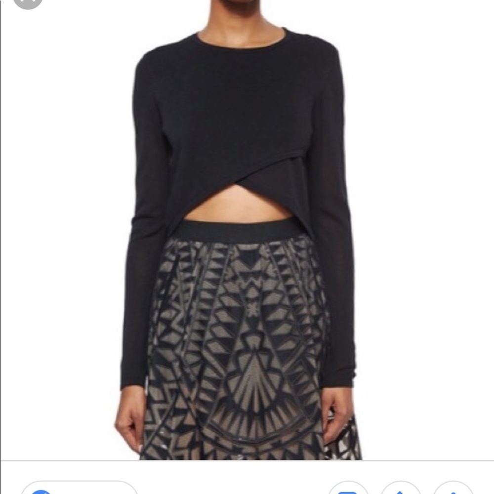 BCBG crop top sweater